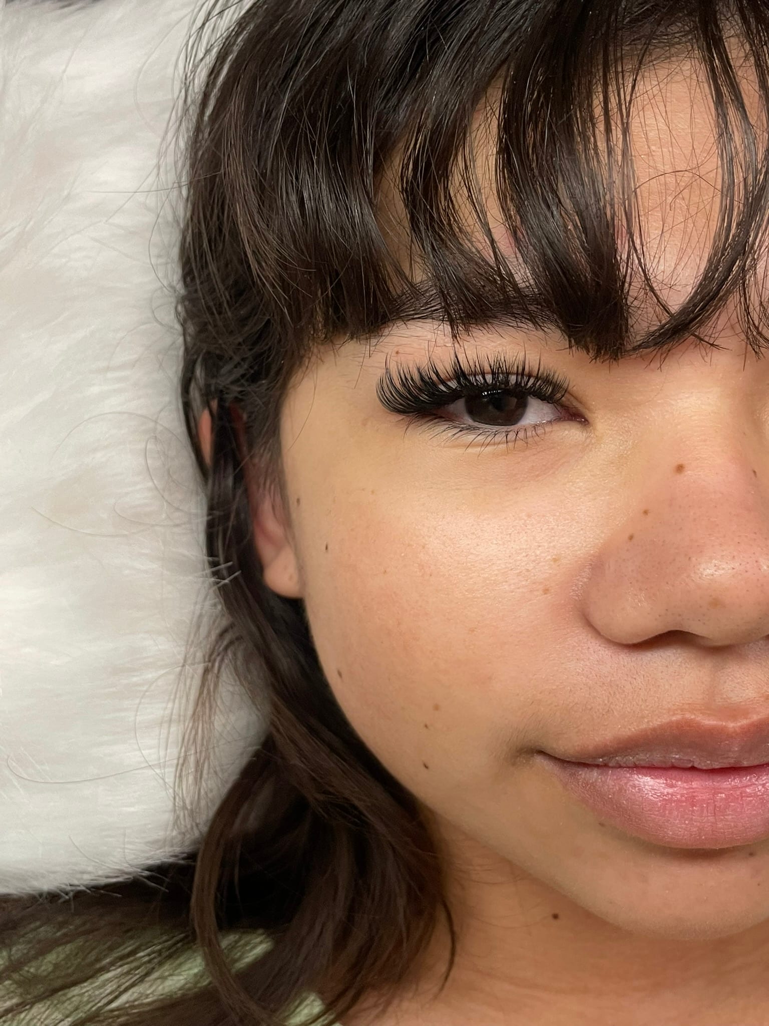 Hybrid / Wet Set lash result.